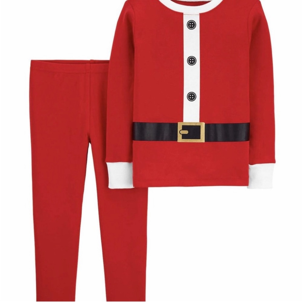 NWT Carters santa suit pajamas Christmas